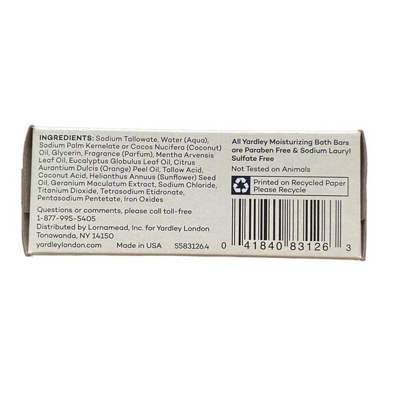 Three (3) Yardley of London Wild Rose Moisturizing Bath Bars NEW - Picture 4 of 5